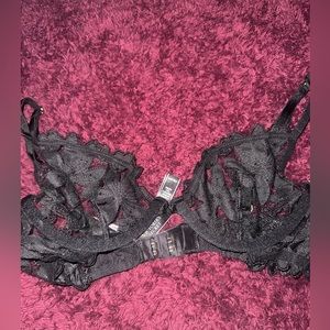 Victoria’s Secret Sexy Black Floral Lace Bra